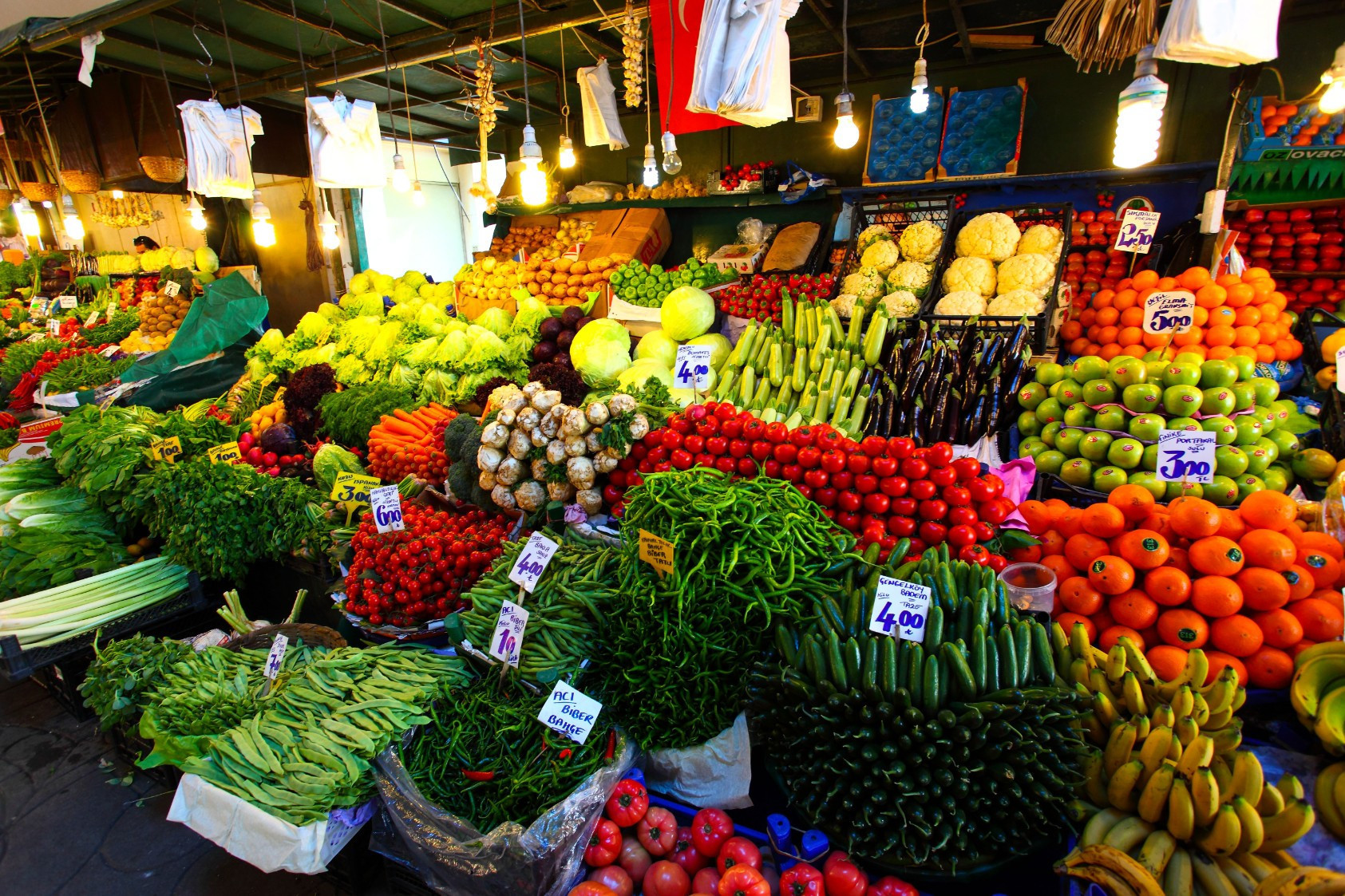 Meyve ve sebze alımını arttırın