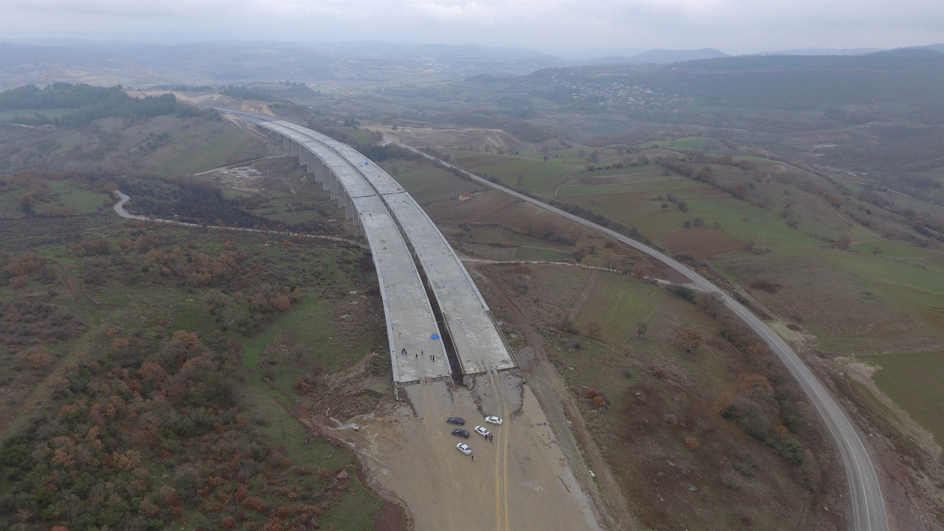 İstanbul-İzmir otoyolunun Balıkesir etabı görüntülendi