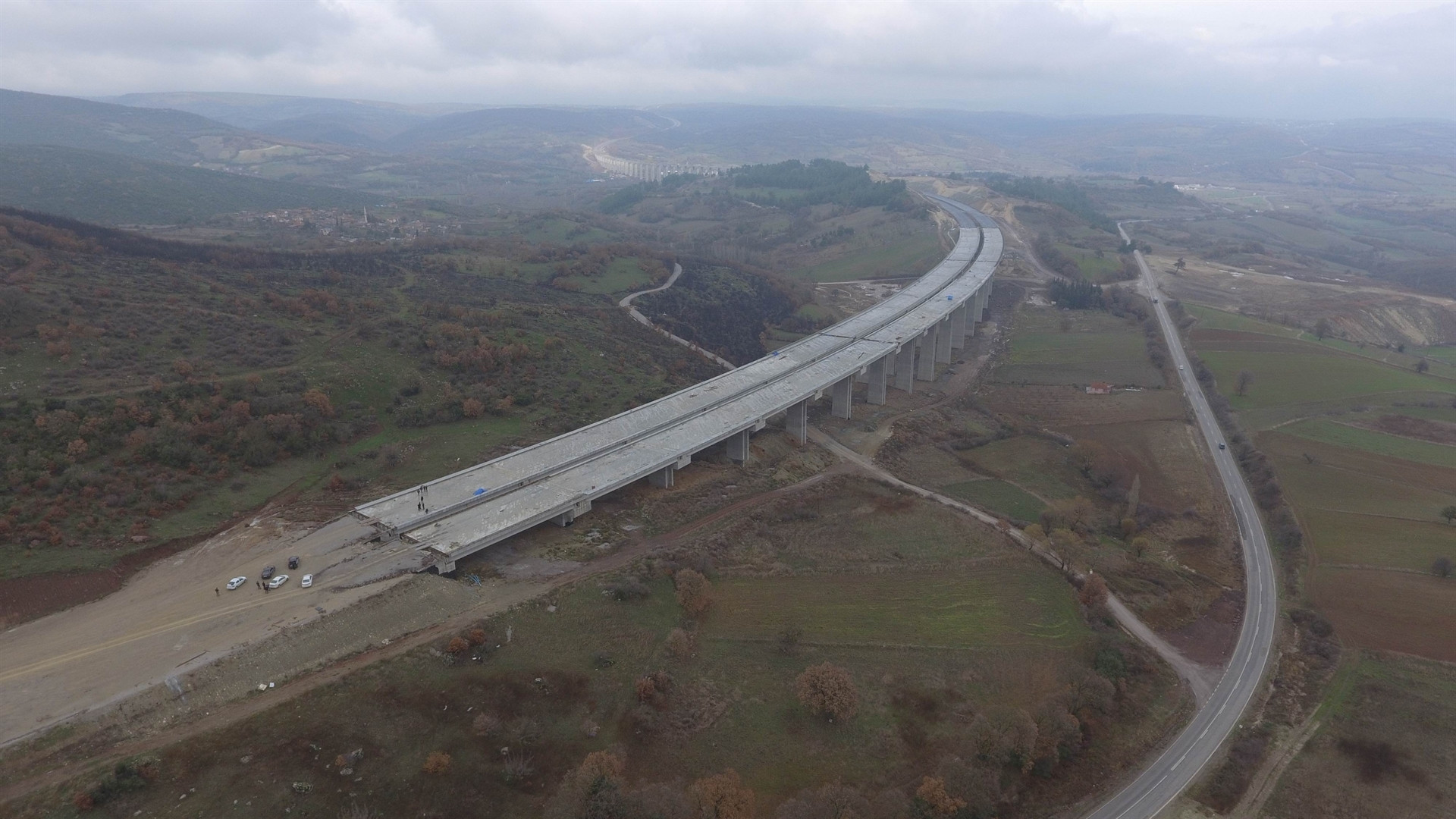 İstanbul-İzmir otoyolunun Balıkesir etabı görüntülendi
