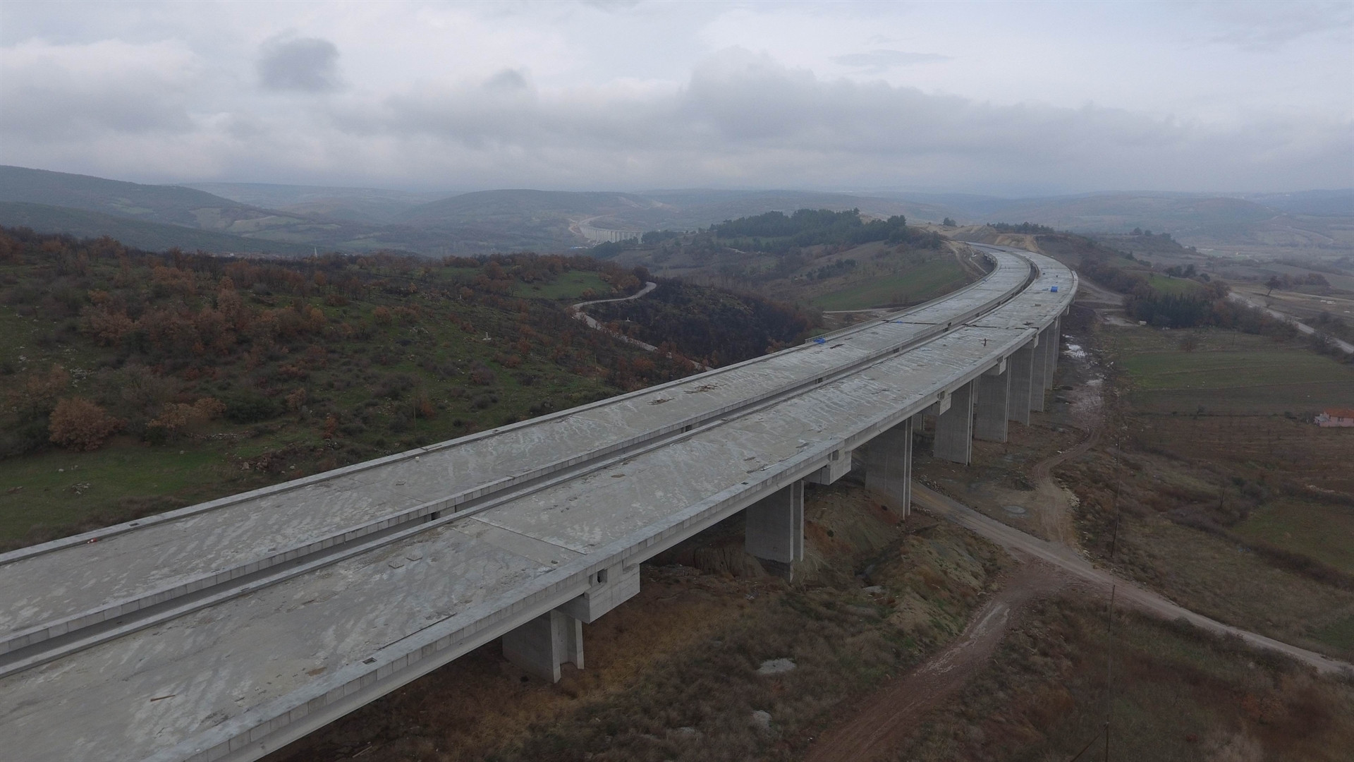 İstanbul-İzmir otoyolunun Balıkesir etabı görüntülendi