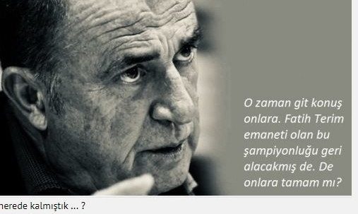 Fatih Terim döndü, Capsler patladı