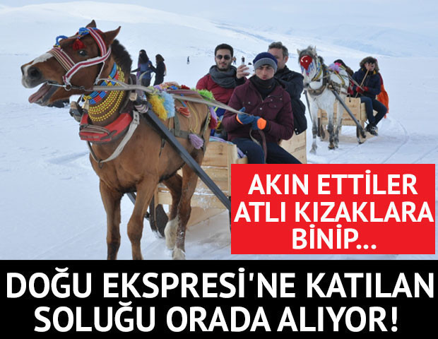 Doğu Ekspresine katılan soluğu orada alıyor Akın ettiler, atlı kızaklara binip... Doğu Ekspresine katılan soluğu orada alıyor Akın ettiler, atlı kızaklara binip...