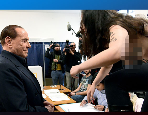 Berlusconiye Femen şoku