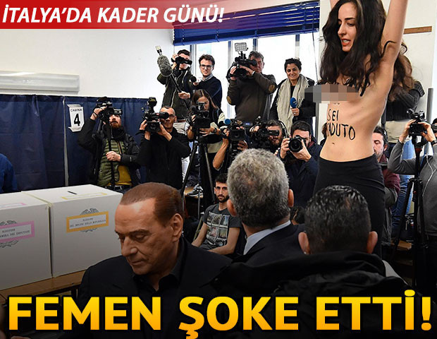 Berlusconiye Femen şoku