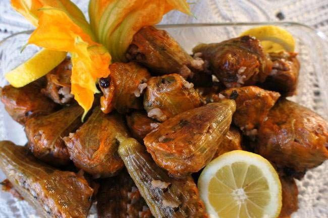 Kabak çiçeği dolması tarifi