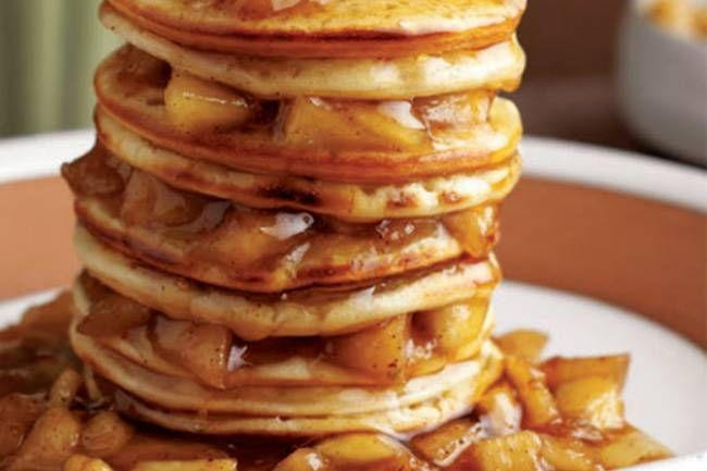 Karamelize elmalı pancake tarifi