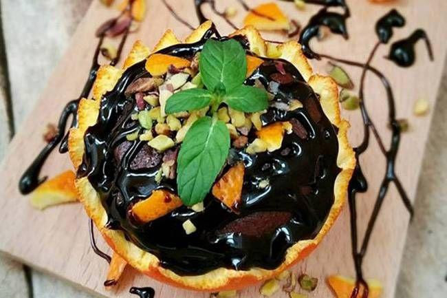 Portakal çanağında kakaolu kek tarifi