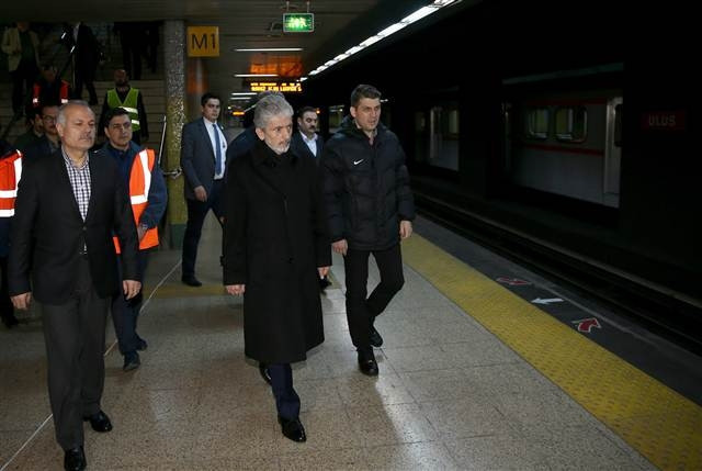 Ankara metrosunda kaza