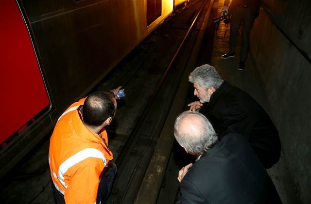 Ankara metrosunda kaza