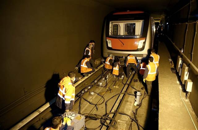 Ankara metrosunda kaza