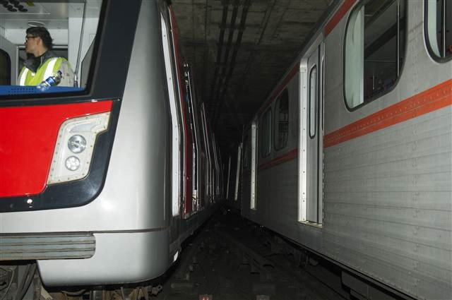 Ankara metrosunda kaza