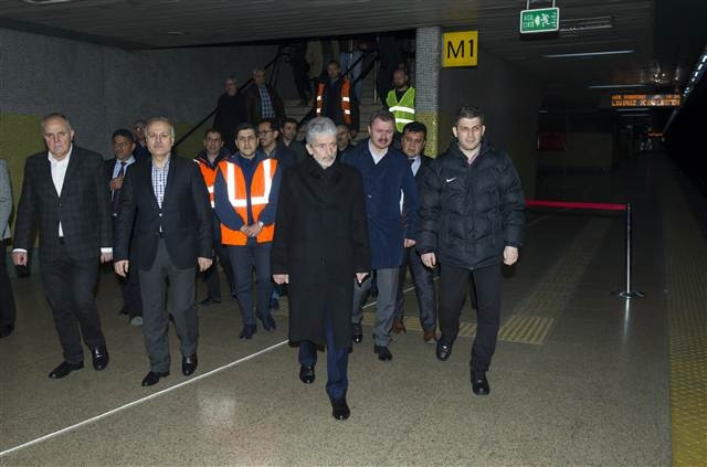 Ankara metrosunda kaza