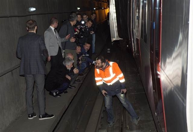 Ankara metrosunda kaza