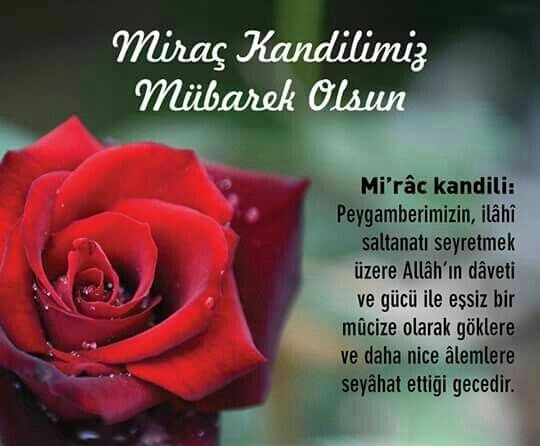 En güzel resimli Miraç Kandili mesajları
