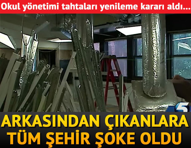 Okul yönetimi tahtaları yenileme kararı aldı... Arkasından çıkanlar tüm şehri şoke etti