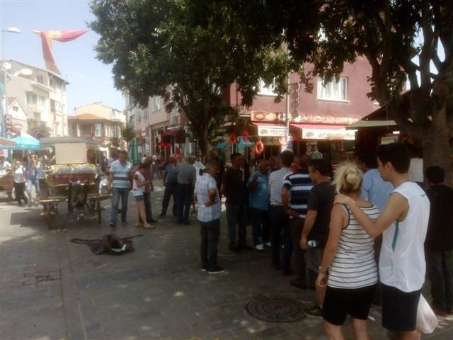 Faytonculardan koşum takımlı protesto