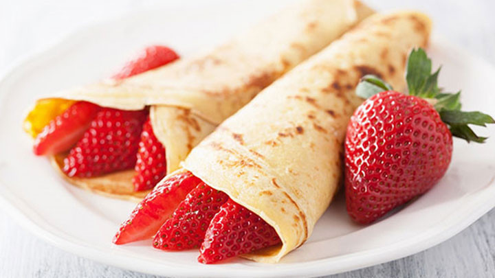 Çilekli krep tarifi