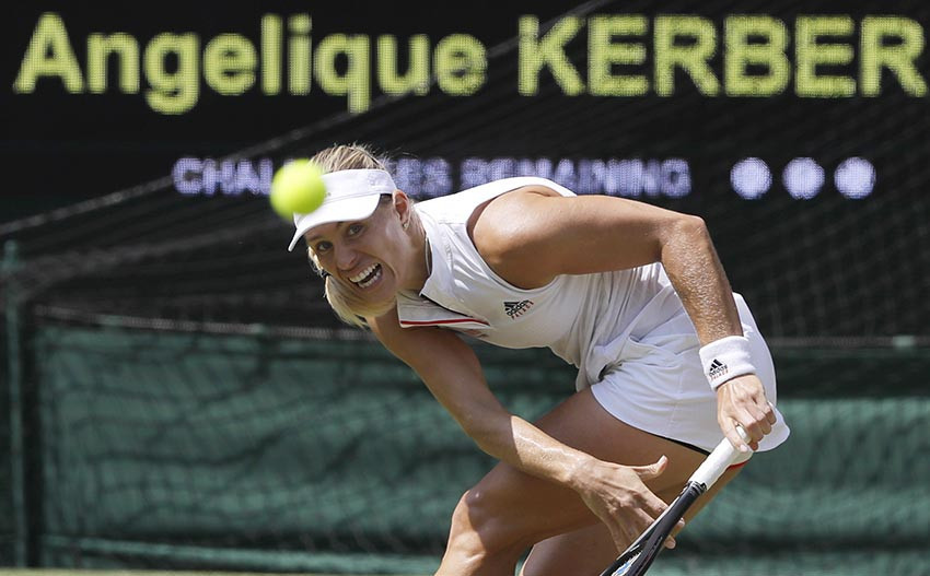 Wimbledon’ın ilk finalisti Alman tenisçi Kerber oldu