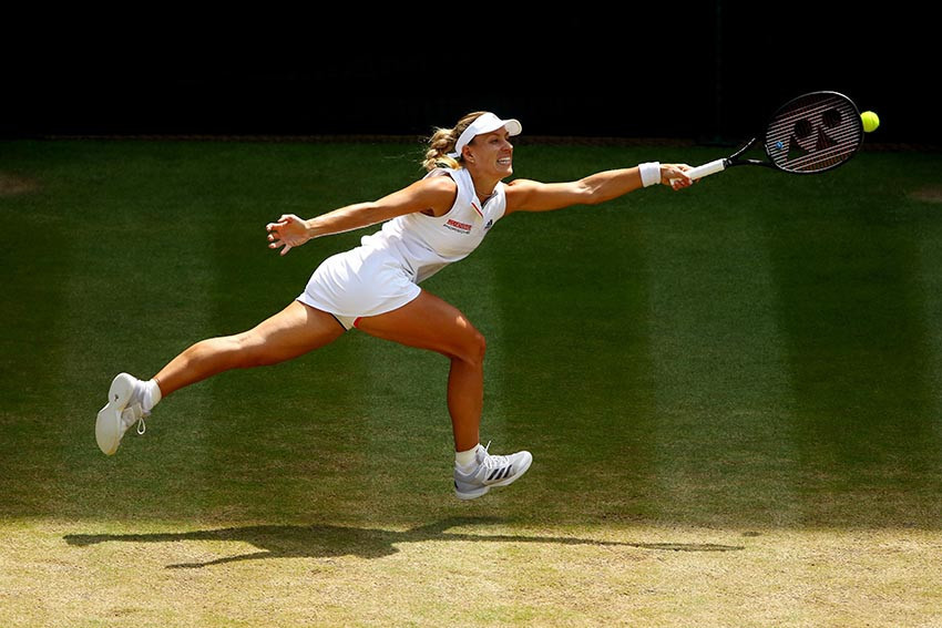 Wimbledon’ın ilk finalisti Alman tenisçi Kerber oldu