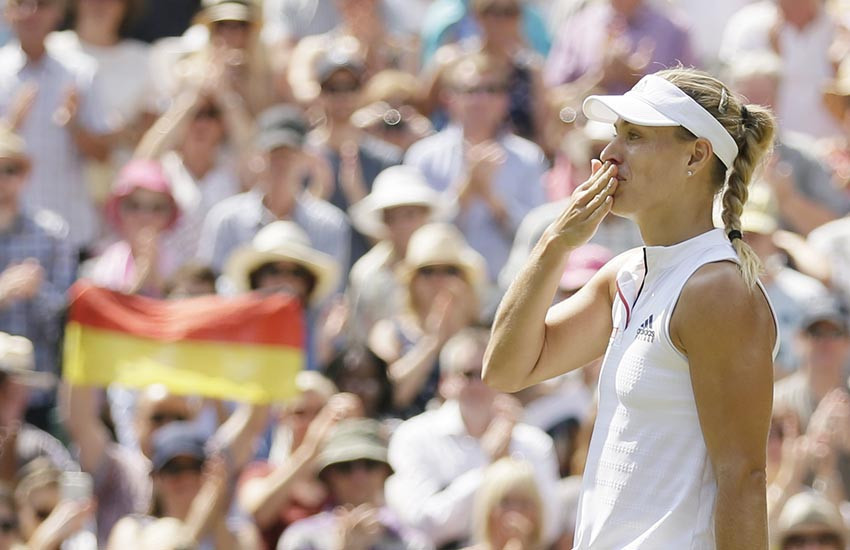 Wimbledon’ın ilk finalisti Alman tenisçi Kerber oldu