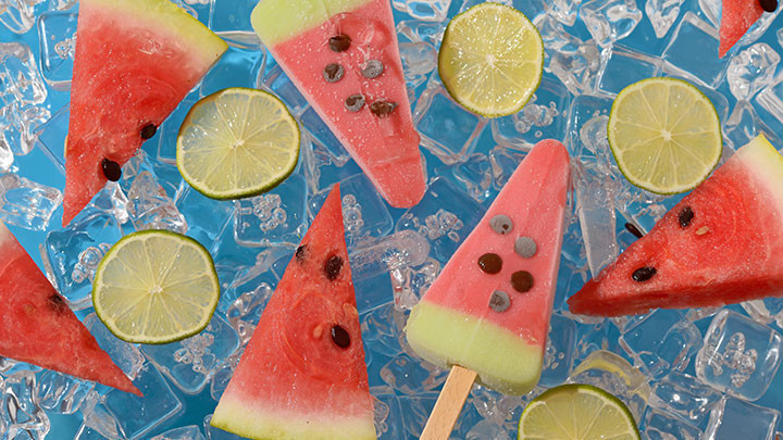 Karpuzlu dondurma tarifi