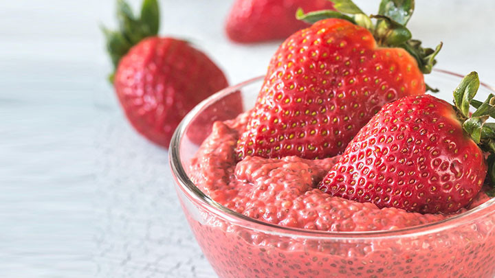 Çilekli chia puding tarifi