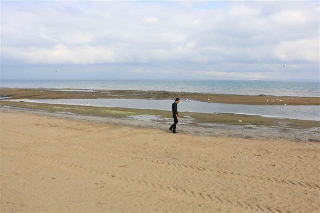Yalovada deniz suyu 25 metre çekildi