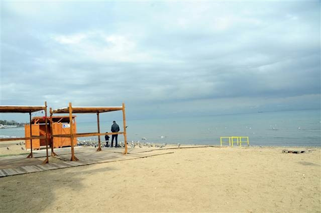 Yalovada deniz suyu 25 metre çekildi