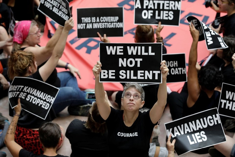 Kavanaugh protestoları... ABD ayakta: Gözaltına alındılar Kavanaugh protestoları... ABD ayakta: Gözaltına alındılar