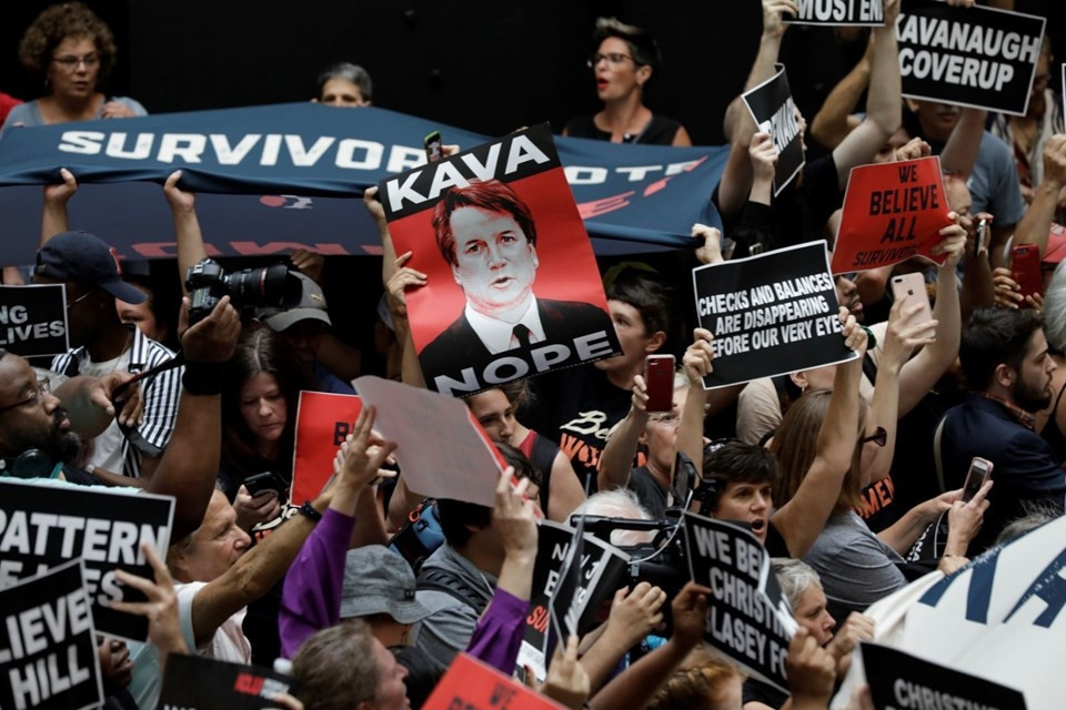 Kavanaugh protestoları... ABD ayakta: Gözaltına alındılar Kavanaugh protestoları... ABD ayakta: Gözaltına alındılar