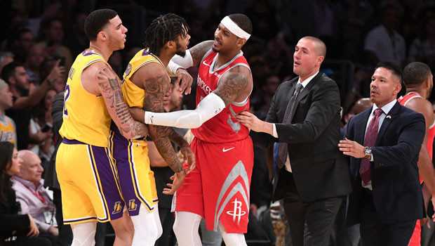 NBAde yumruk yumruğa kavga Chris Paul ve Rondo...