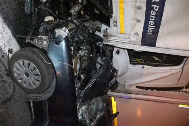 TEM Otoyolunda zincirleme trafik kazası