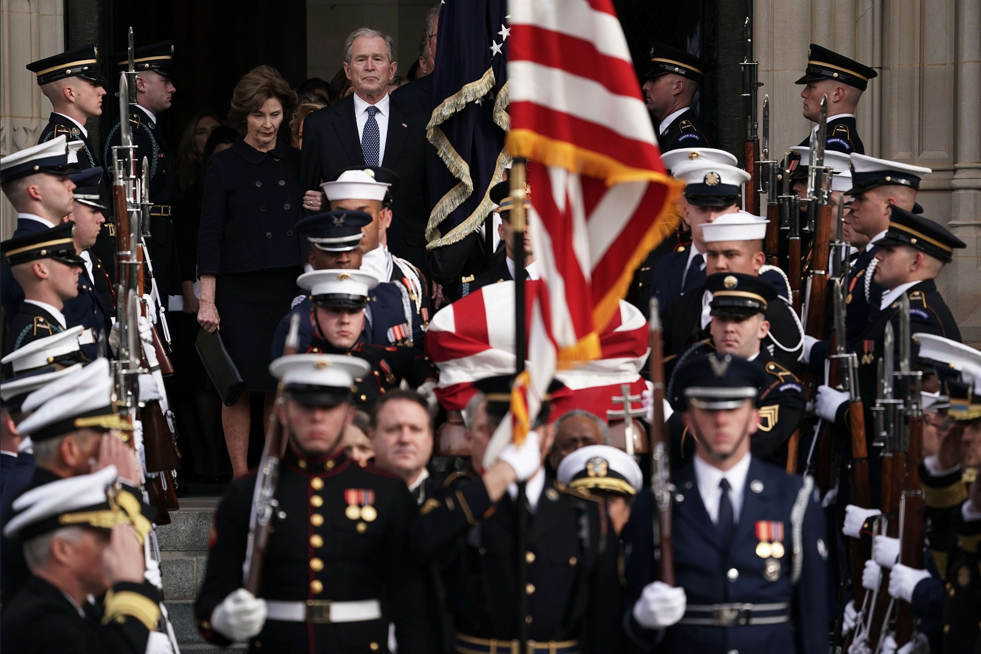 ABD, baba Bush’a veda etti ABD, baba Bush’a veda etti