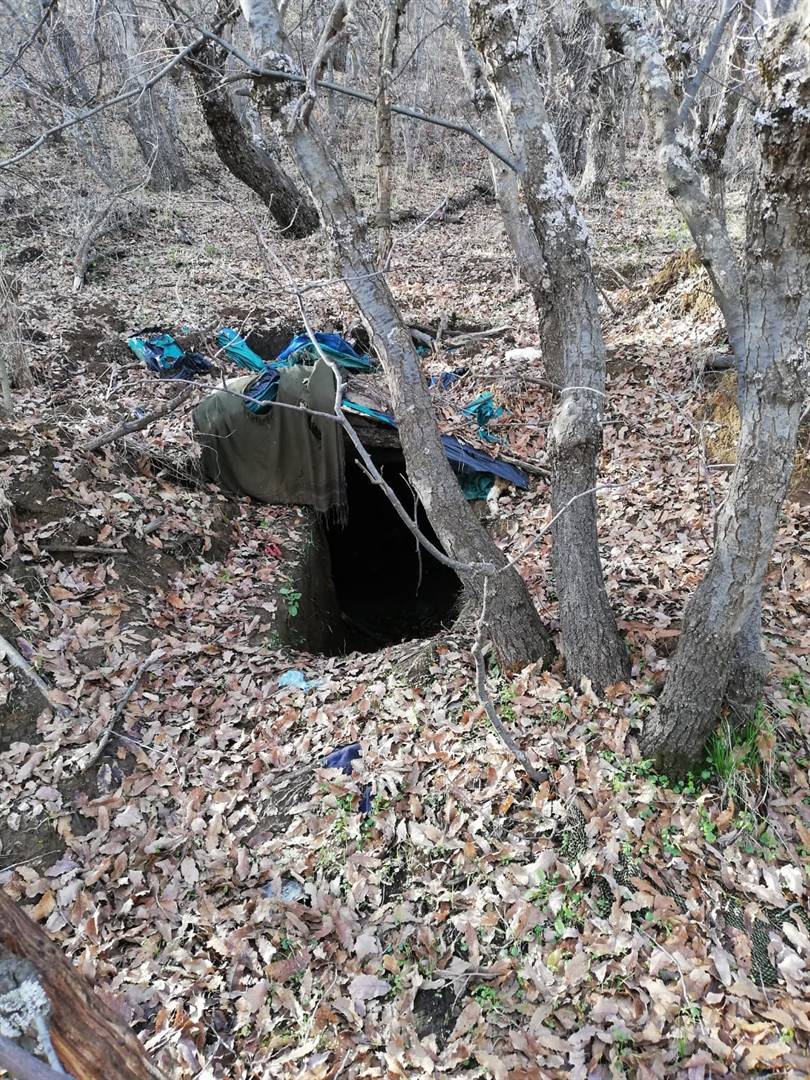 Terör örgütüne darbe 23 sığınak ve barınak bulundu