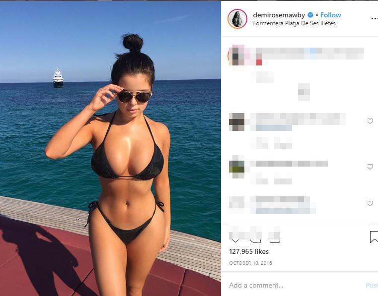Demi Rose tatile doymadı