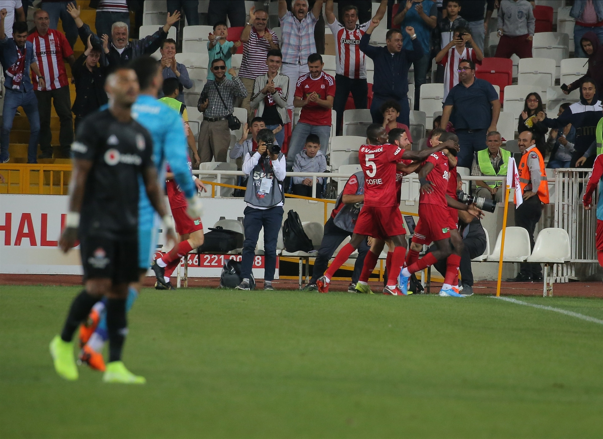 Sivasspor - Beşiktaş maçından görüntüler
