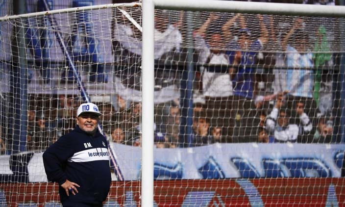 Diego Armando Maradona Arjantini salladı İşte o anlar...