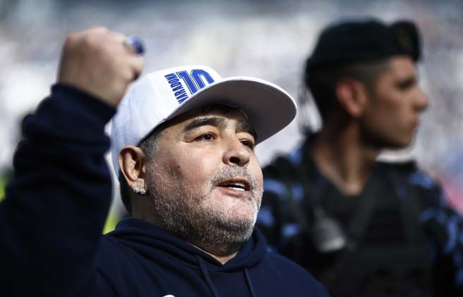 Diego Armando Maradona Arjantini salladı İşte o anlar...