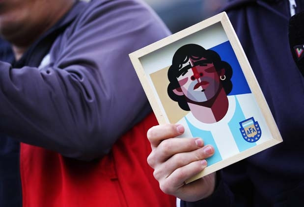 Diego Armando Maradona Arjantini salladı İşte o anlar...