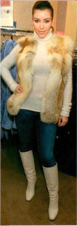 Kim Kardashianın kürk sevdası Kim Kardashianın kürk sevdası