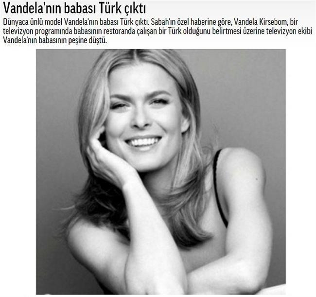 Vandelanın babası Türk çıktı