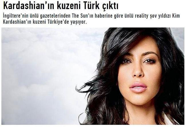 Kuzen Kardashian Türk çıktı