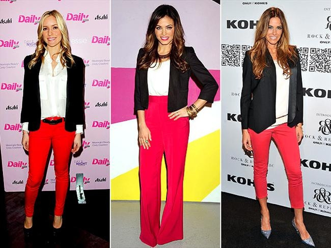 İş yemekleri ya da gece elbisesi giyemeyeceğiniz davetlerde siyah blazer ceketinizi kırmızı pantolonunuzla kombinleyebilirsiniz. Yaz modasının en trendy ürünleri burada