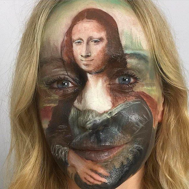 Makyaj Sanatçısı Ünlü Tabloları Yüzde Canlandırdı