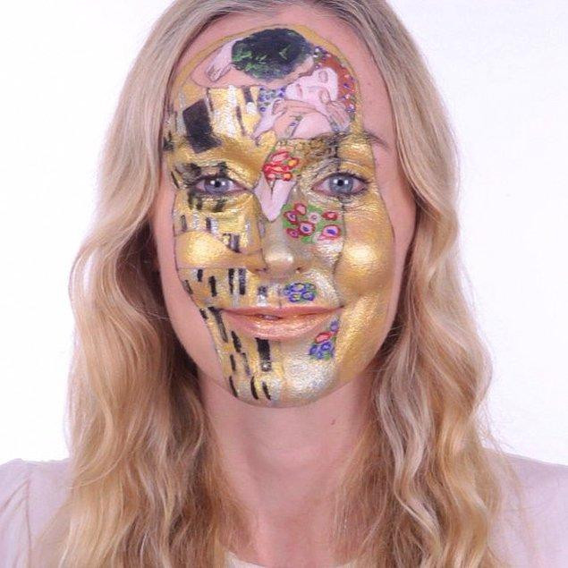Makyaj Sanatçısı Ünlü Tabloları Yüzde Canlandırdı