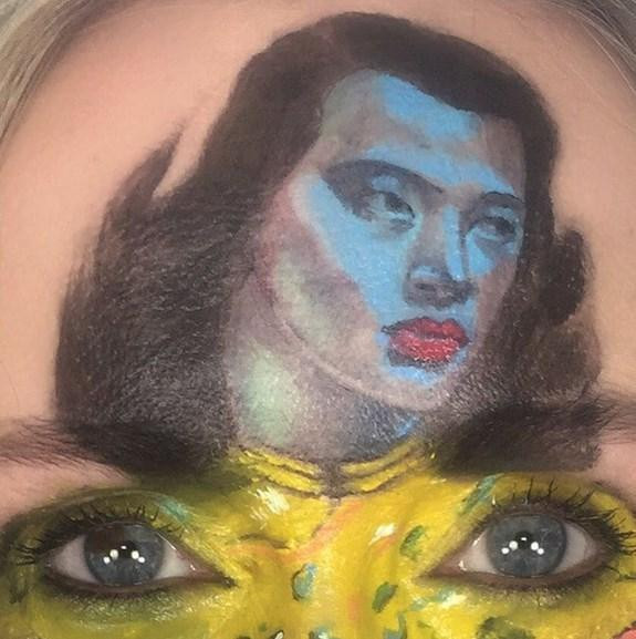 Makyaj Sanatçısı Ünlü Tabloları Yüzde Canlandırdı