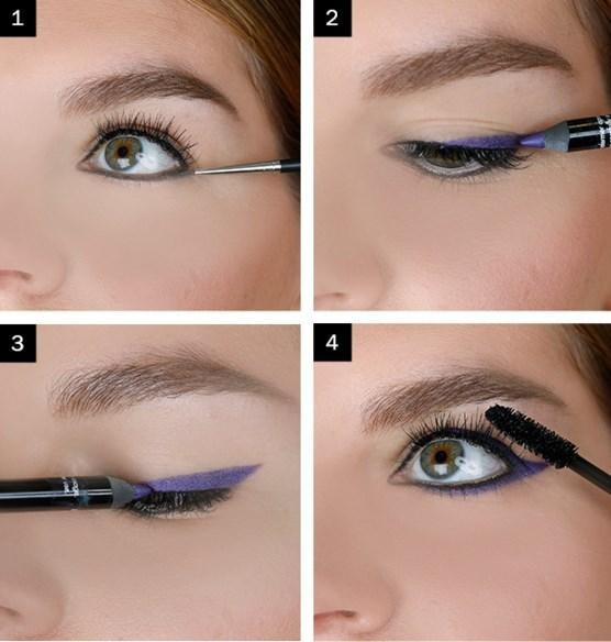 Koyu Mor Eyeliner Makyajı Nasıl Yapılır