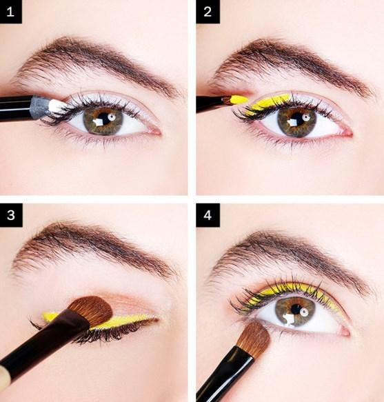 Sarı Eyeliner Makyajı Nasıl Yapılır