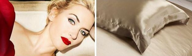 5. Kate Winslet ve İpek Yastık Kılıfı