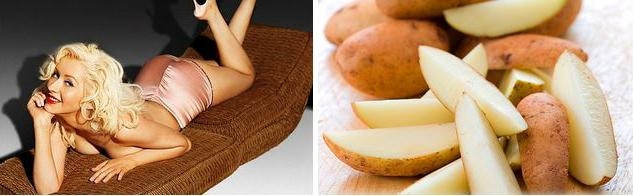 7. Christina Aguilera ve Patates Tedavisi